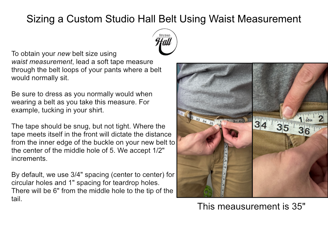 Custom "Stanza" Belt (1.5")