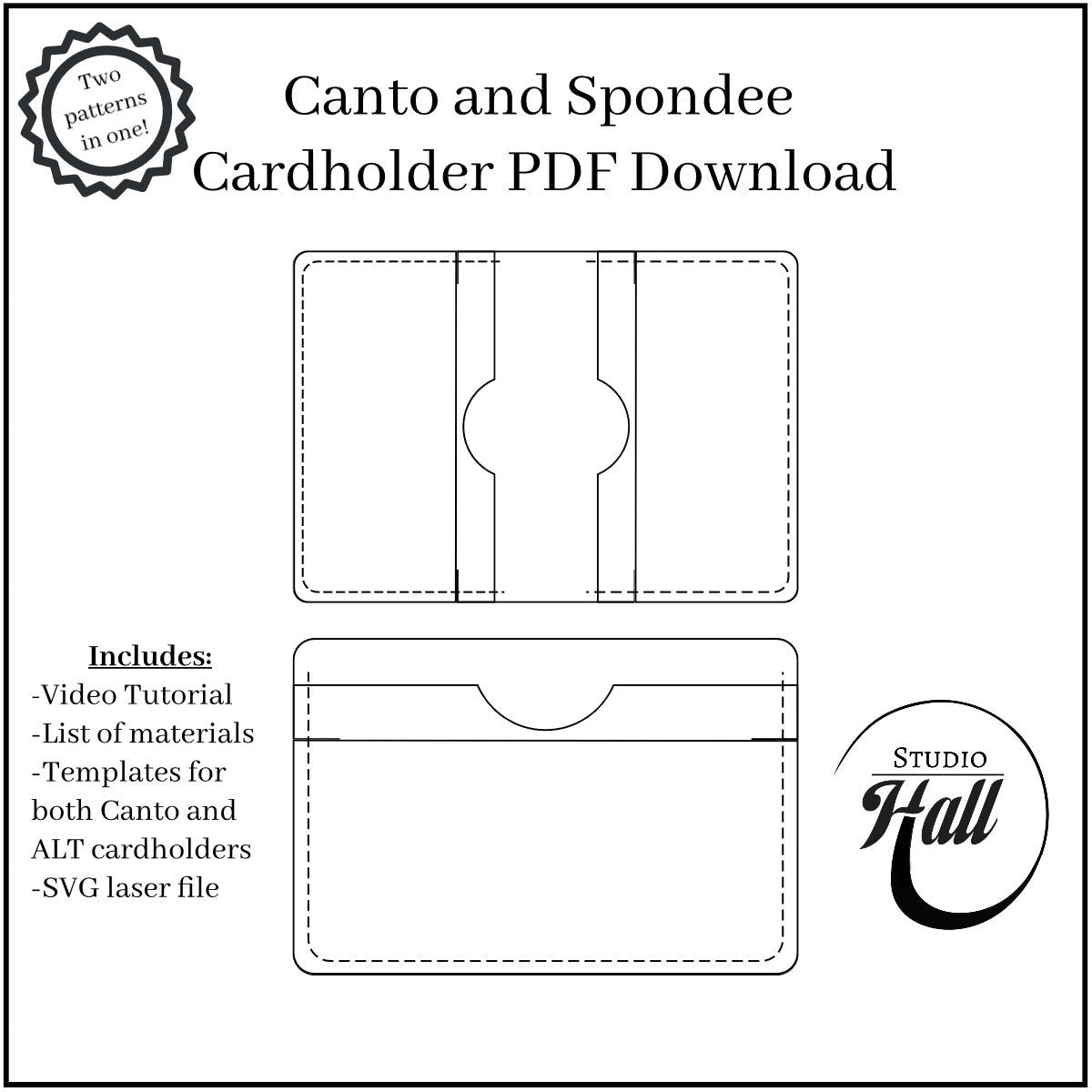 Canto and Spondee Template Bundle (PDF & SVG)