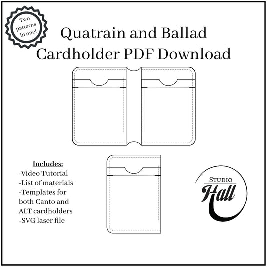 Quatrain and Ballad Template Bundle (PDF & SVG)