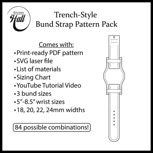 Trench-Style Bund Strap Pattern (PDF/SVG)