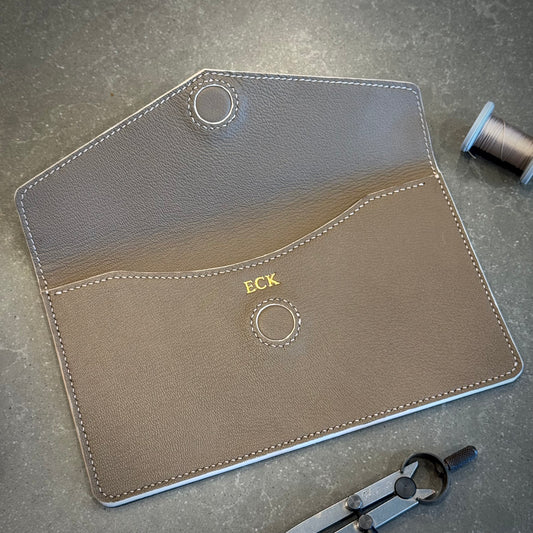Taupe Prelude Clutch open